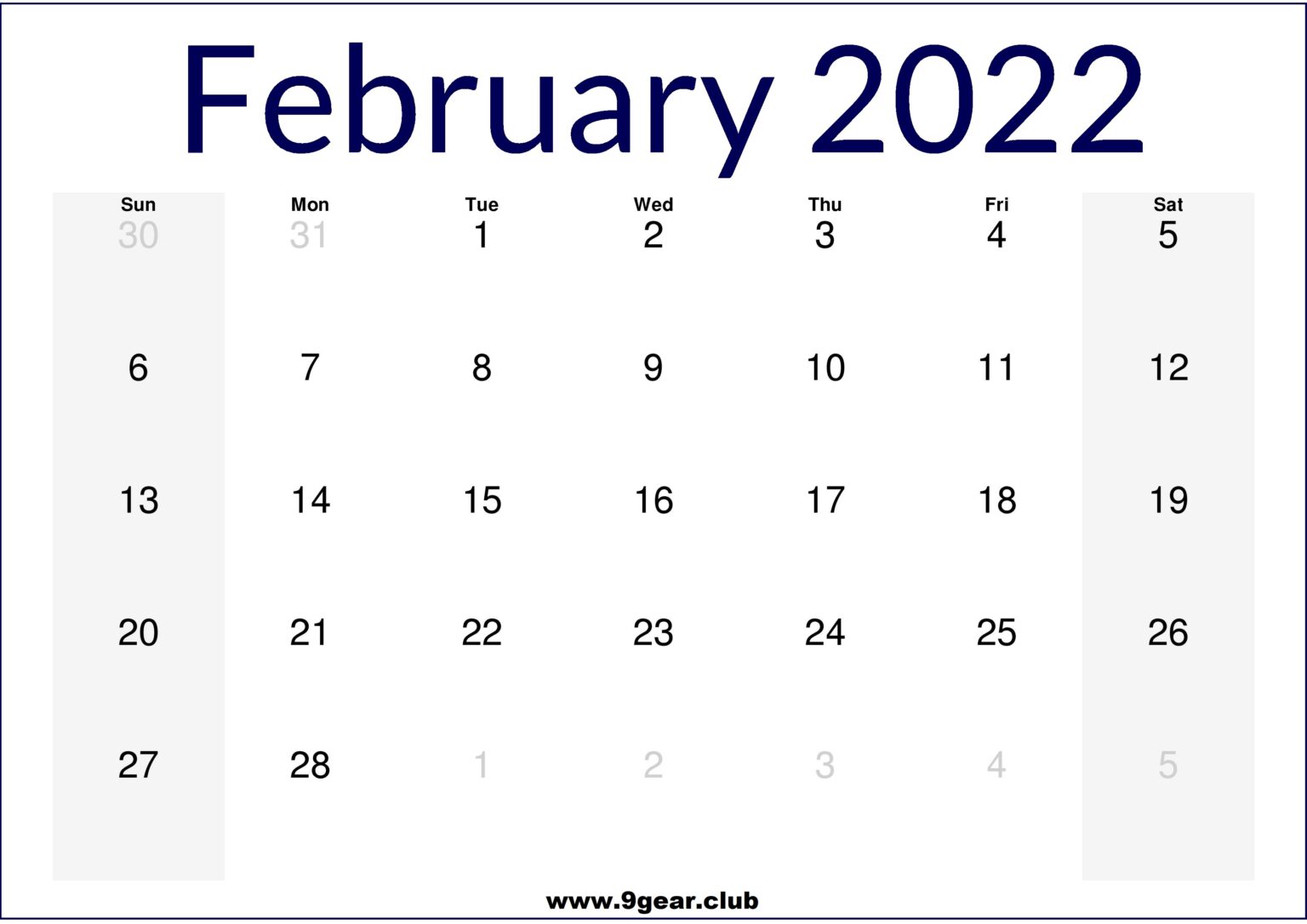 2022 January February March Calendars Printable Printable Calendars 2022