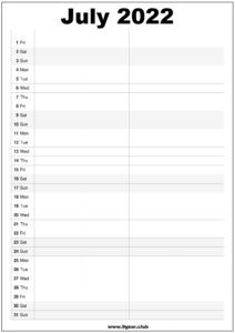 july 2022 monthly planner printable printable calendars 2022