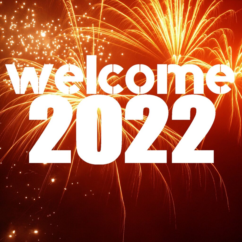 New Year 2022 Welcome Greeting Cards